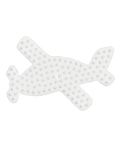 Hama Strijkkralen Grondplaat Vliegtuig Wit
