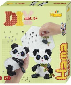 Hama Strijkkralen Midi 3D Panda 2500 Stuks