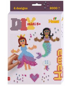 Hama Strijkkralen Midi 3D Prinsessen en Zeemeerminnen 2000 Stuks