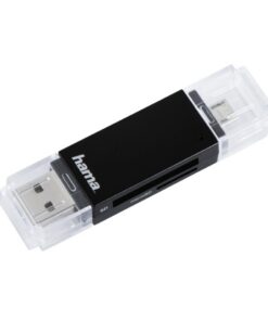 Hama USB-2.0-OTG-kaartlezer Basic SD/microSD Zwart