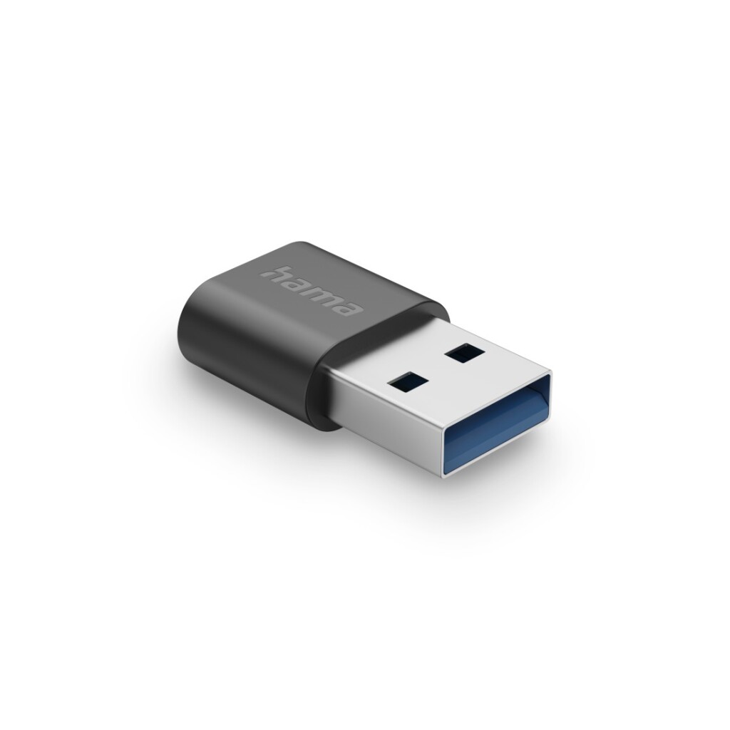 Hama USB-Adapter USB A Stekker - USB C Aansluiting USB 3.2 GEN2 10 Gbit/s Zwart - Image 2