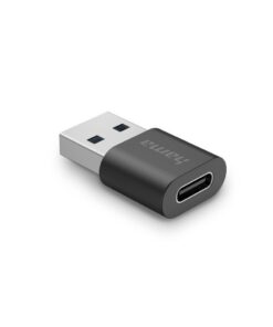 Hama USB-Adapter USB A Stekker - USB C Aansluiting USB 3.2 GEN2 10 Gbit/s Zwart