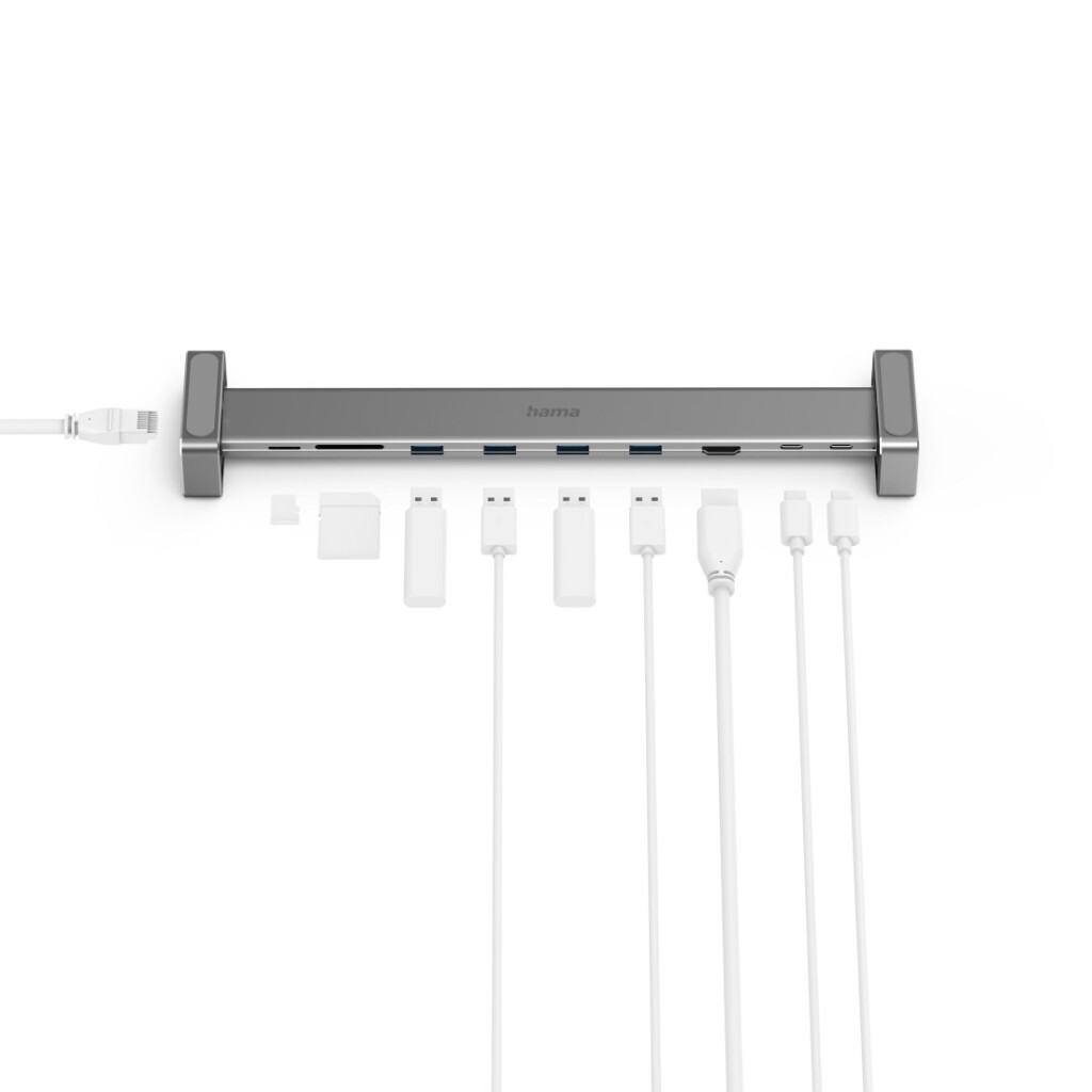 Hama USB-C-dockingstation Met Afneembare Voetjes 9-poorts - Image 2