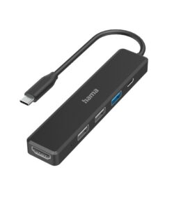 Hama USB-C-hub Multiport 5-poorts 3x USB-A USB-C HDMI™