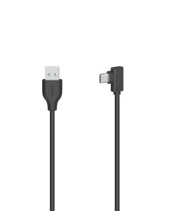 Hama USB-C-kabel USB-C-stekker - USB-A-stekker 90&deg; USB 2.0 480 Mbit/s 0
