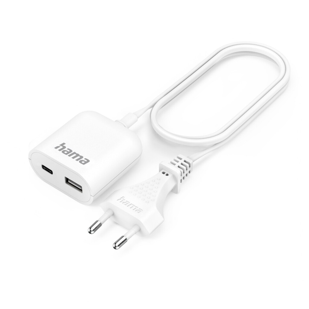 Hama USB Netadapter met 190 cm Lange Kabel 3.5A 1x USB A 1x USB C Wit - Image 4