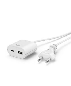 Hama USB Netadapter met 190 cm Lange Kabel 3.5A 1x USB A 1x USB C Wit