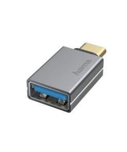 Hama USB-OTG-adapter USB-C-stekker - USB-aansluiting USB 3.2 Gen1 5 Gbit/s Alu