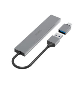 Alternative view of Hama USB-hub 4-poorts USB 3.2 Gen1 5 Gbit/s Ultra Slim Incl. USB-C-adapter