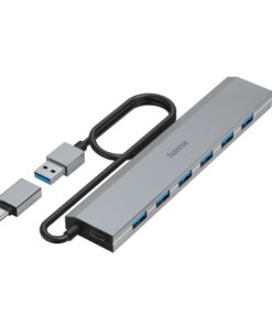 Hama USB-hub 7-poorts USB 3.2 Gen1 5 Gbit/s Inc. USB-C-adapter En Netadapter