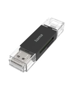 Hama USB-kaartlezer OTG USB-A + Micro-USB USB 2.0 SD/microSD