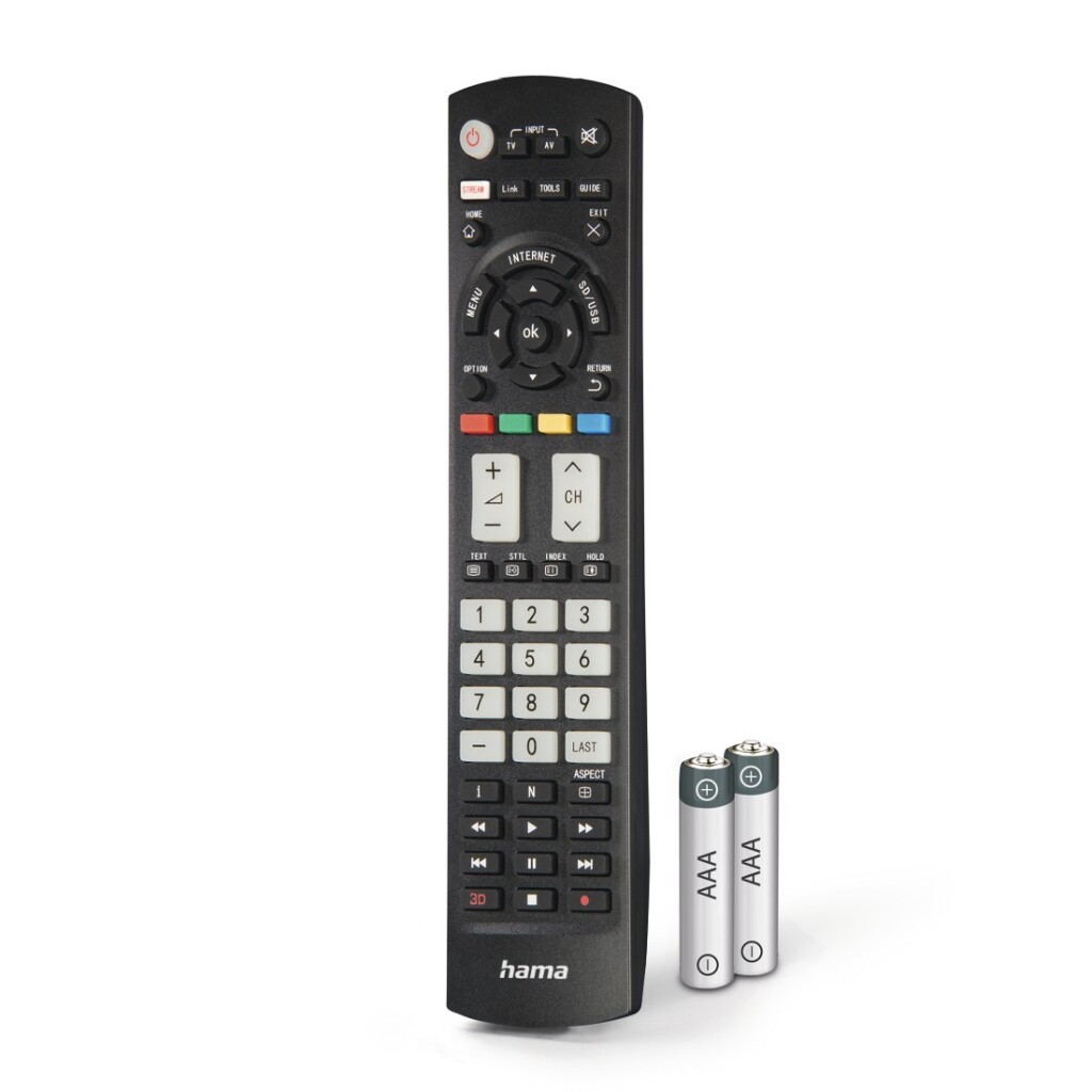 Hama Universele Afstandsbediening Panasonic TV IR Lerend + Lichtgevende Toetsen Zwart - Image 4