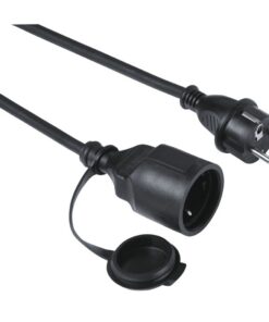 Hama Verlengkabel Outdoor IP44 Voor Buiten Beschermdeksel 10 M Zwart