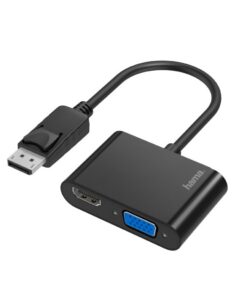 Hama Video-adapter 2in1 DisplayPort-stekker - VGA & HDMI&trade;-aansluiting Ultra-HD 4K