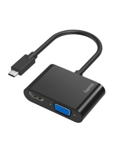 Hama Video-adapter 2in1 USB-C-stekker - VGA & HDMI™-aansluiting Ultra-HD 4K