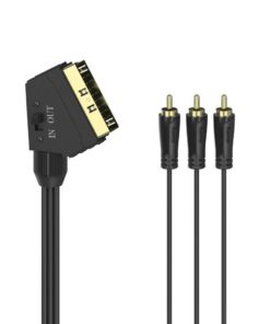 Hama Videokabel Scart-stekker - 3 Cinch-stekkers (video/stereo) 1