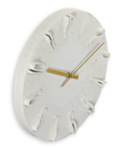 Alternative view of Hama Wandklok Corfu met 3D Cijfers 30 cm Beige/Goud