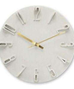 Hama Wandklok Corfu met 3D Cijfers 30 cm Beige/Goud