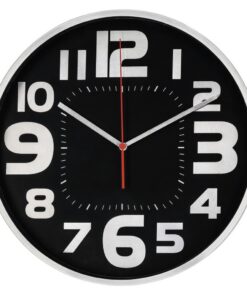 Hama Wandklok Emotion Ø 30 Cm Geluidsarm Zilver/zwart