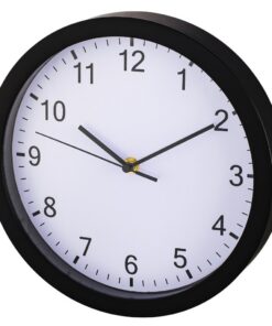 Hama Wandklok Pure Ø 25 Cm Geluidsarm Zwart