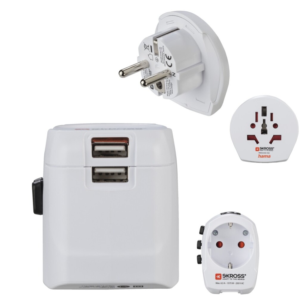 Hama Wereldreisadapter-set World Travel Pro Light USB 3-polig 2x USB - Image 4