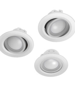 Hama Wifi-led-inbouwspot 5W Via Spraak/app Te Bed. Verstelbaar 3 St. Wit
