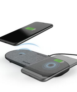 Hama Wireless Charger QI-FC10 DUO 10 W Draadloze Smartphone-oplaadpad Zwart
