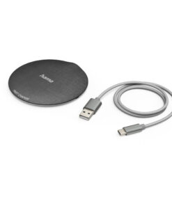Hama Wireless Charger QI-FC10 Metal 10 W Draadl. Smartphone-oplaadpad Z/w