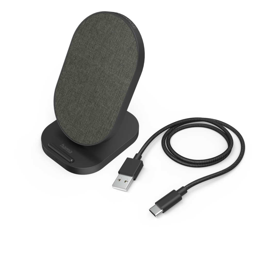 Hama Wireless Charger QI-FC10S-Fab 10 W Draadl. Smartphone-laadstation Z/w - Image 2