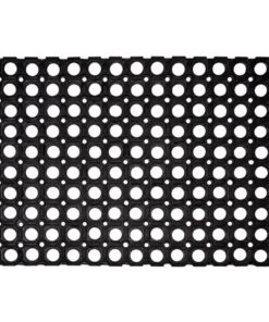 Hamat Rubberen Deurmat Domino Ring 40x60 cm Zwart