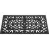 Hamat Rubberen Deurmat French Lilly 45x75 cm Zwart