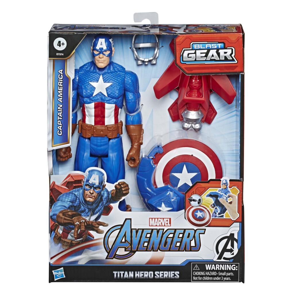 Hasbro Marvel Avengers Titan Hero Series Blast Gear Captain America - Image 3