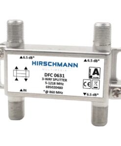 Hirschmann 695020480 Catv Splitter 5.8 Db / 5-1218 Mhz - 3 Uitgangen