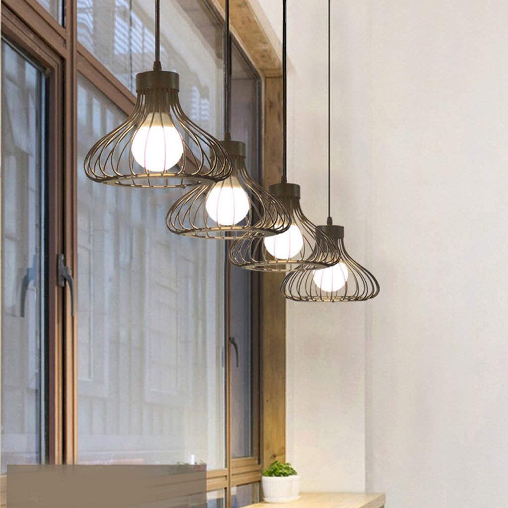 Homestyle Pro MK013-B Industriële Hanglamp 23x20 cm Zwart/Metaal - Image 4