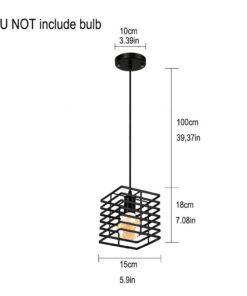 Alternative view of Homestyle Pro MK015-B Industriële Hanglamp 15x18 cm Zwart/Metaal