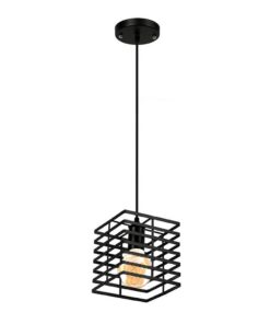Homestyle Pro MK015-B Industriële Hanglamp 15x18 cm Zwart/Metaal