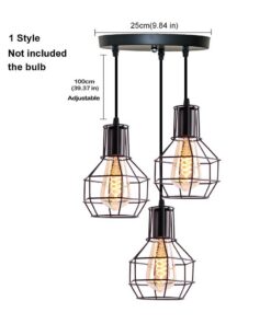 Alternative view of Homestyle Pro MK021-B Industriële Hanglampen Zwart/Metaal