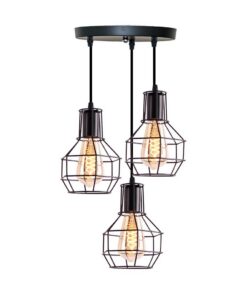 Homestyle Pro MK021-B Industriële Hanglampen Zwart/Metaal