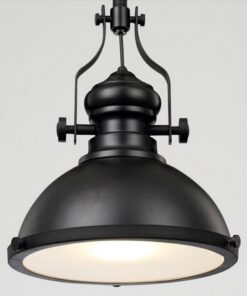 Alternative view of Homestyle Pro MK102-WB Industriële Hanglamp 32x35 cm Zwart/Wit/Metaal
