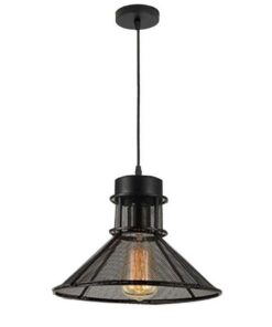 Homestyle Pro MK110-BB Industriële Hanglamp 28x18 cm Zwart/Metaal
