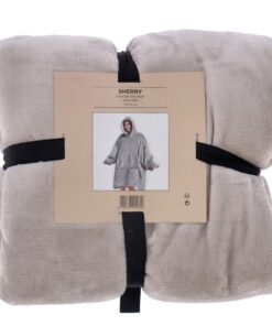 Alternative view of Hoodie Plaid Sherry 70x110 cm Pumice Stone