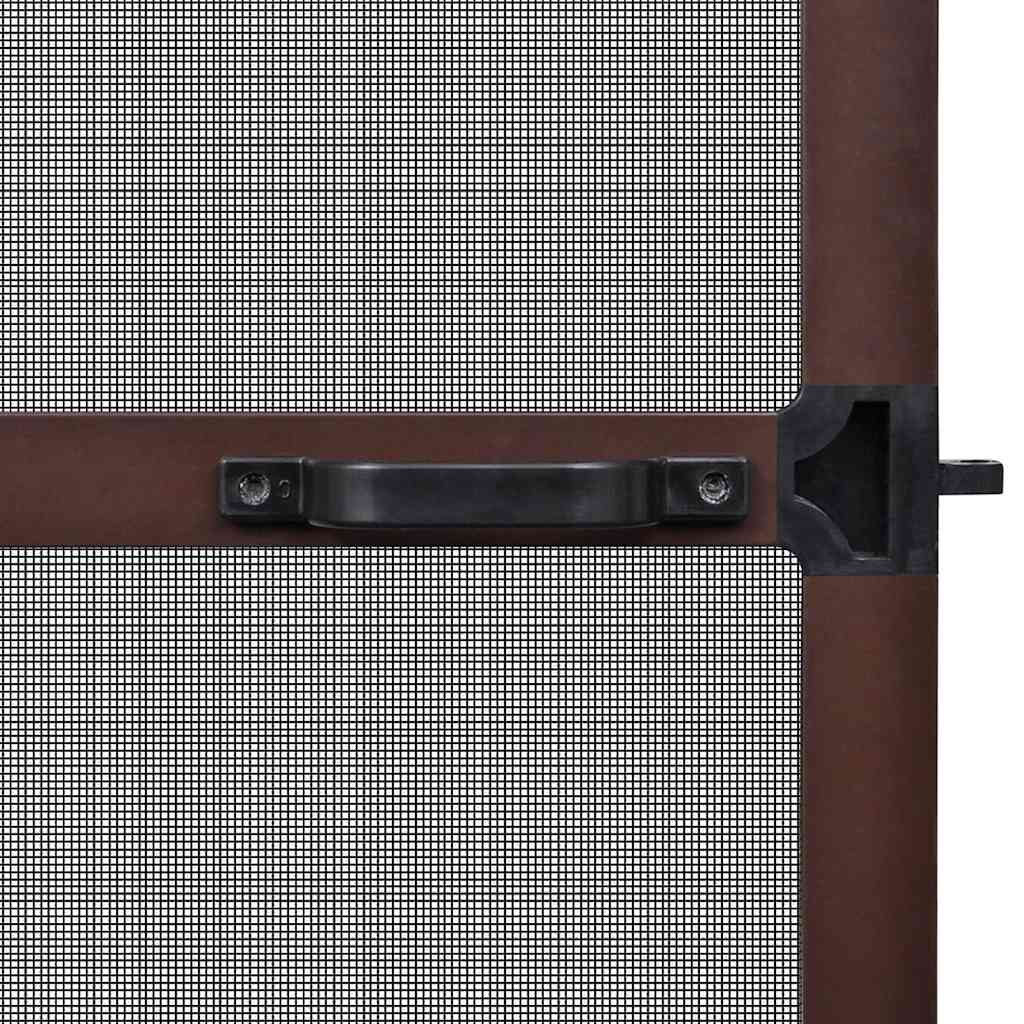 Hordeur met scharnieren bruin 120 x 240 cm - Image 4