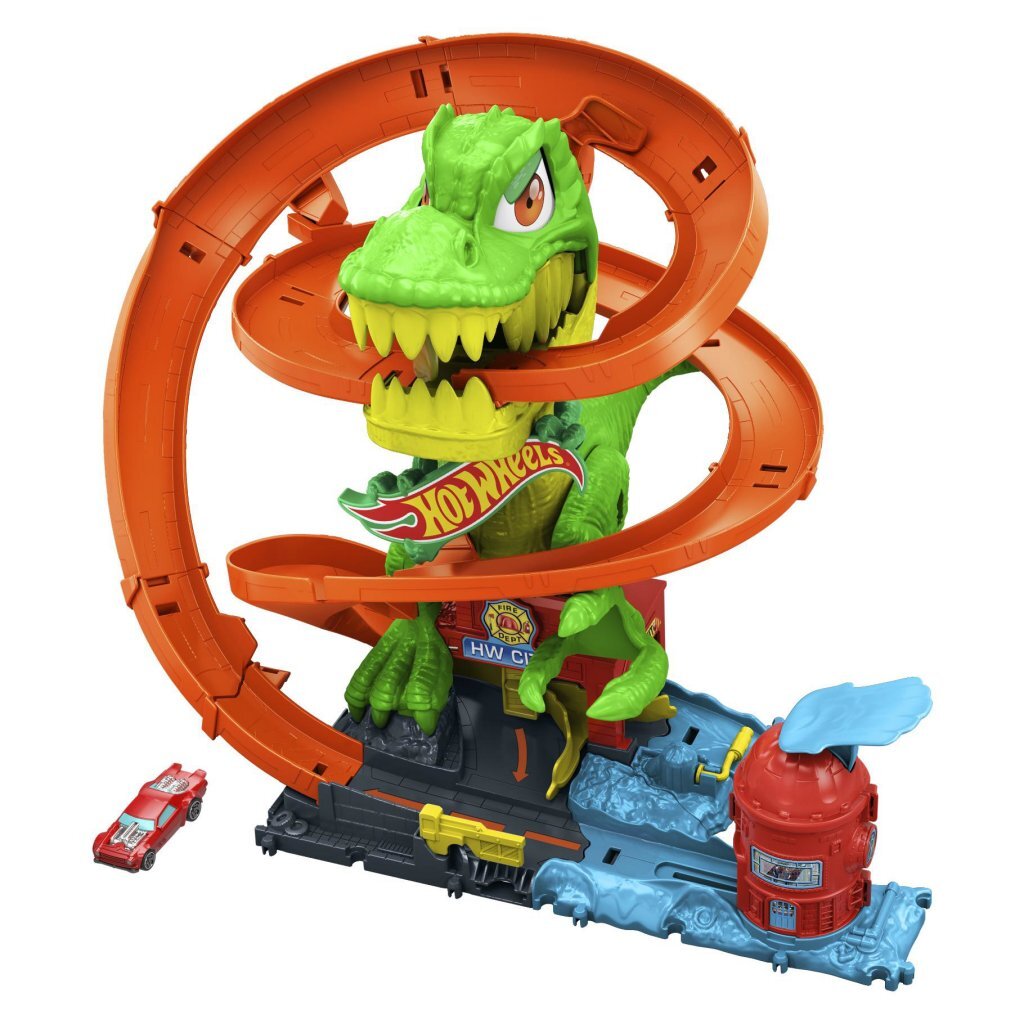 Hot Wheels City T-Rex Brandweerkazerne - Image 2