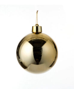 House of Seasons Kerstbal Kunststof Goud D20cm