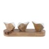 Houten Sculptuur Birds 22x5.5x6.5 cm
