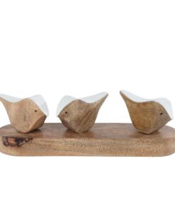 Houten Sculptuur Birds 22x5.5x6.5 cm
