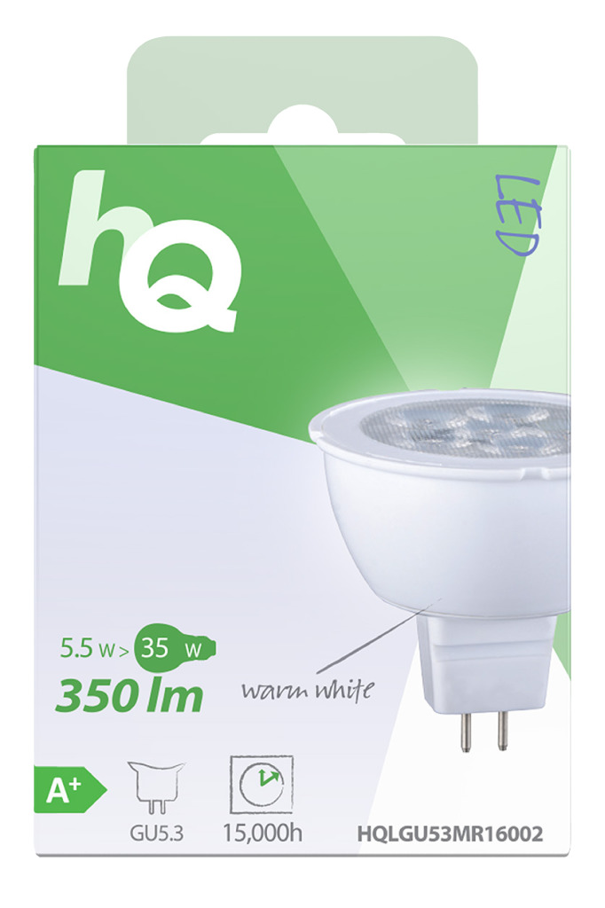 Hq Hqlgu53 mr16002 Led-lamp Mr16 Gu5.3 5,5 W 350 Lm 2 700 K - Image 4