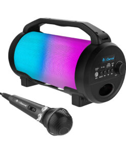IDance CYCLONE400BK Party Speaker + Microfoon en LED Verlichting Zwart