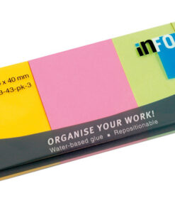 Info Notes IN-5653-43 50x40mm Brilliant En Ultra Mix 3 Kleuren