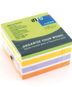 Info Notes IN-5654-52 75x75mm Assorti Color Mix Blok A 450 Vel